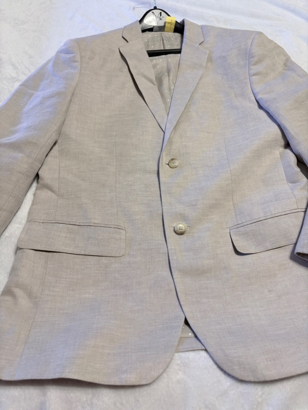 Perry Ellis Light Beige Two-Button Sport Coat